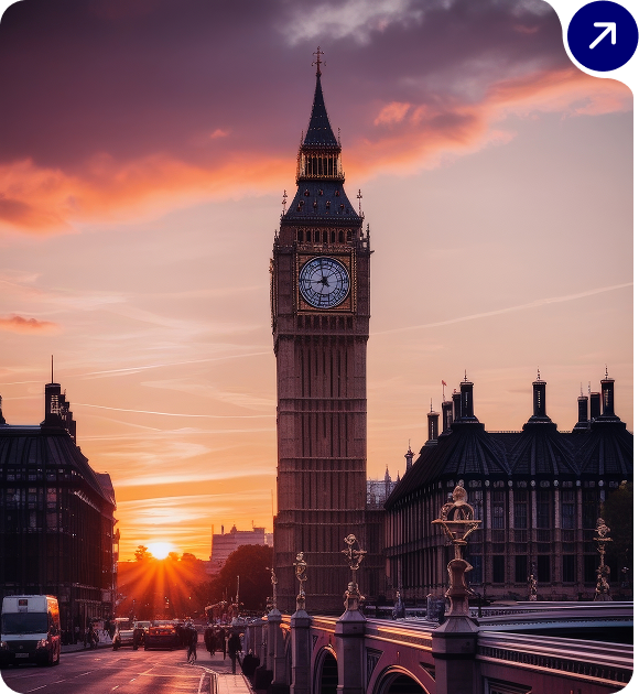 London Big Ben at sunset